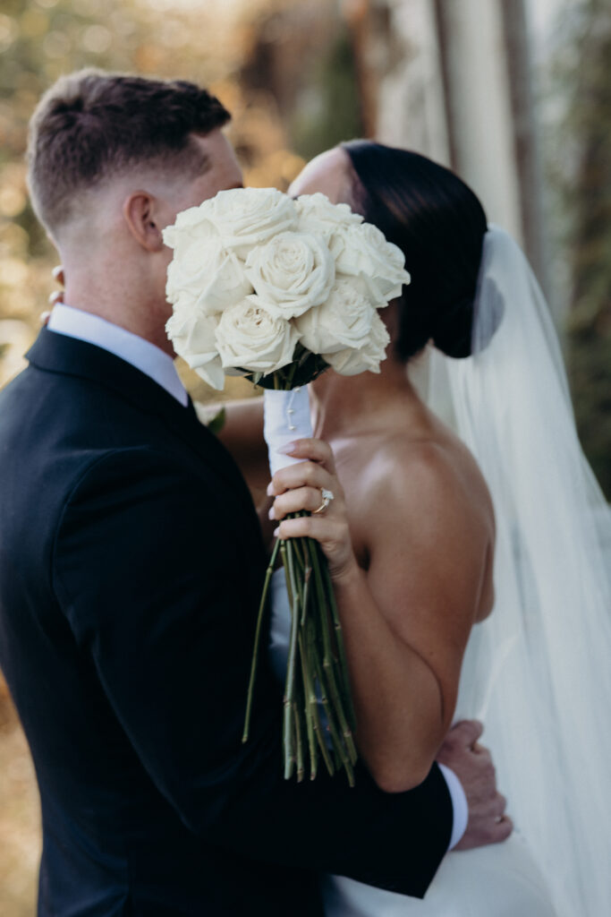 Couple photographed at diamond mills by brooklyn wedding photographer