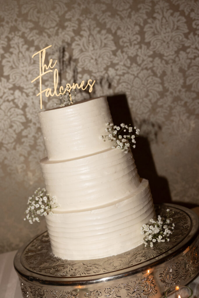 Wedding cake at diamond mills new york