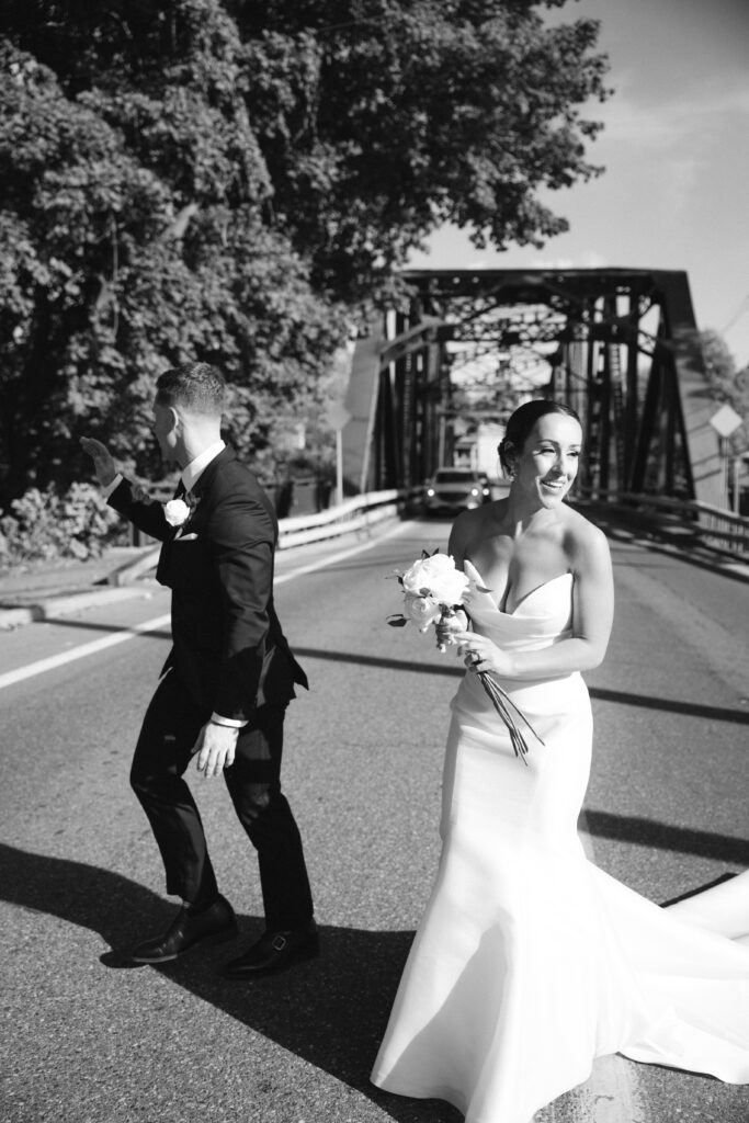 Couple photographed at diamond mills by brooklyn wedding photographer