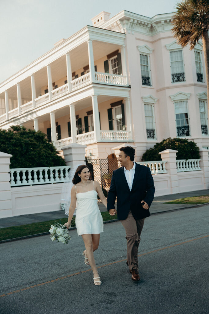 Couple photographed at charleston by brooklyn elopement photographer