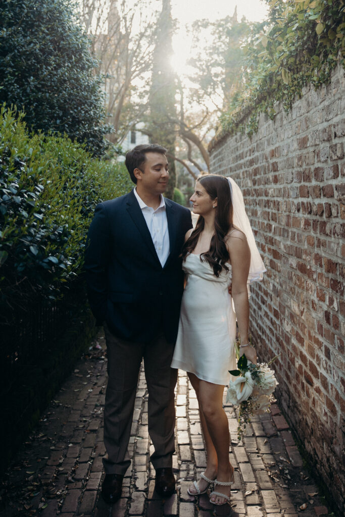 Couple photographed at charleston by brooklyn elopement photographer