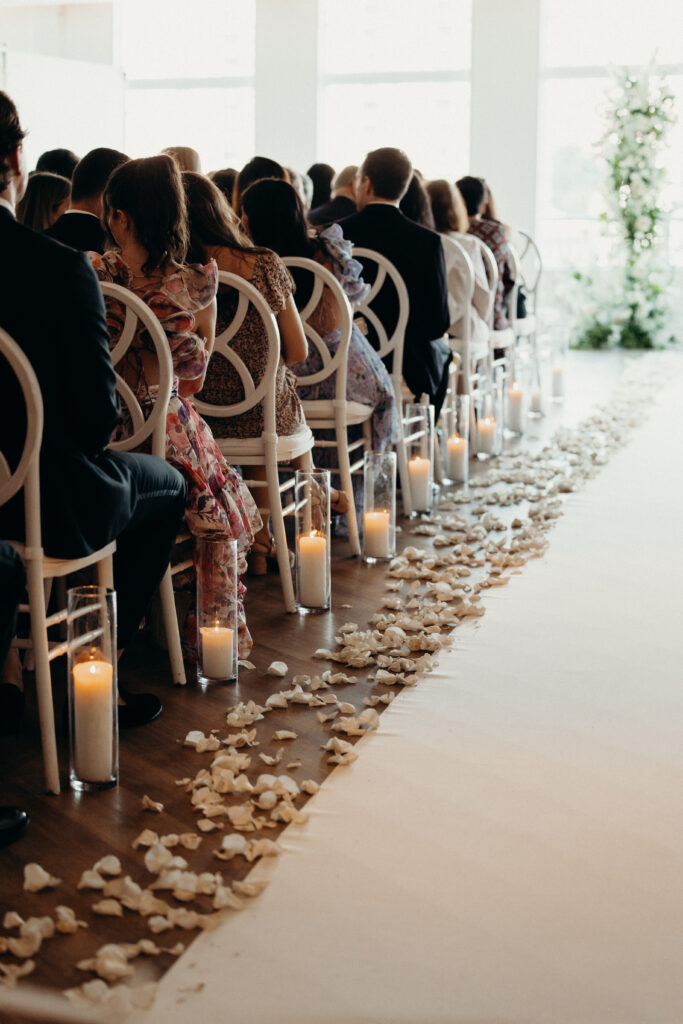 Wedding ceremony photographed by brooklyn wedding photographer at maritime parc