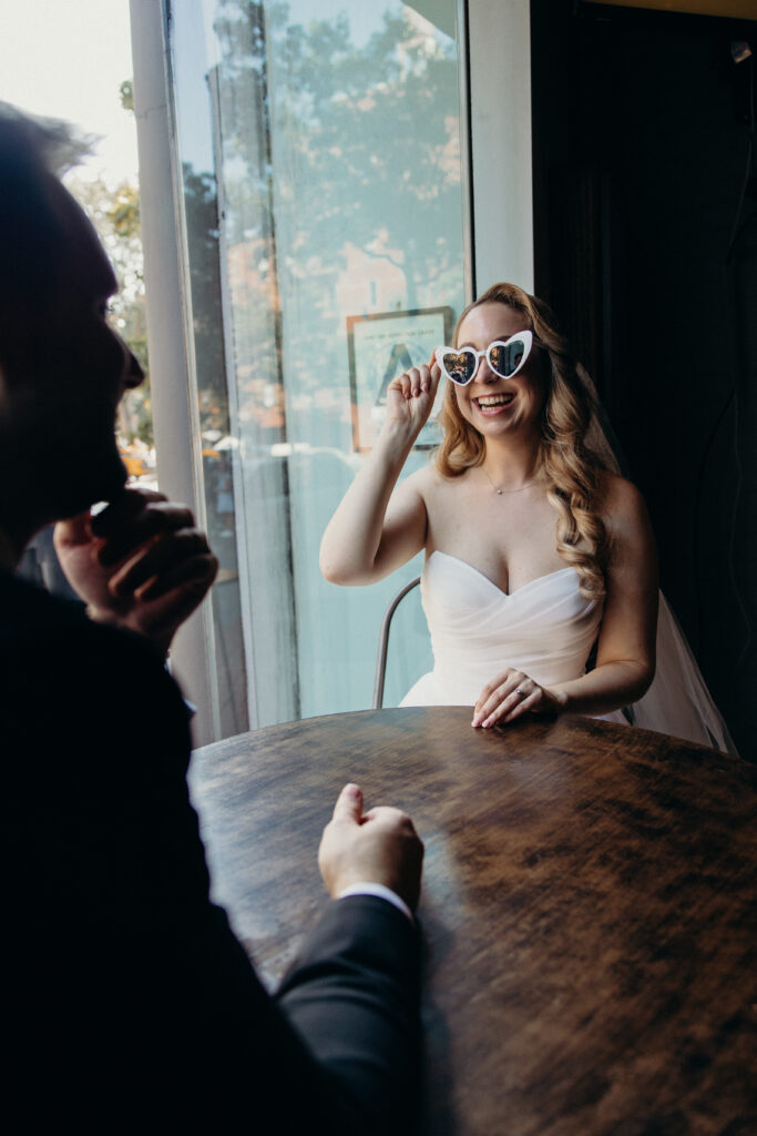 Couple photographed at upper west side by brooklyn elopement photographer