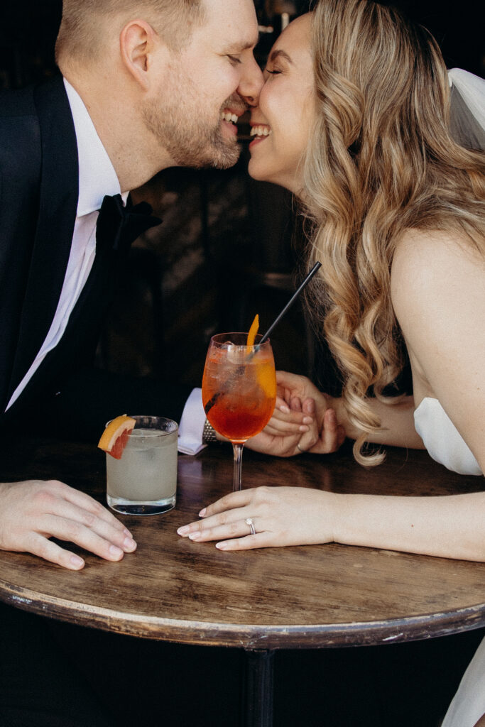 Couple photographed at upper west side by brooklyn elopement photographer