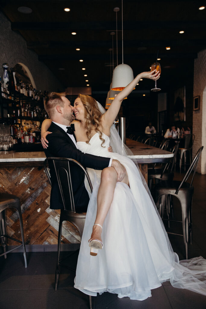 Couple photographed at upper west side by brooklyn elopement photographer