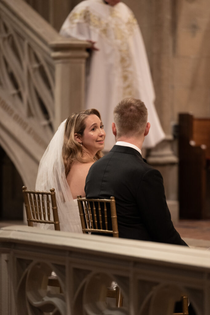 Couple photographed during elopement ceremony at upper west side