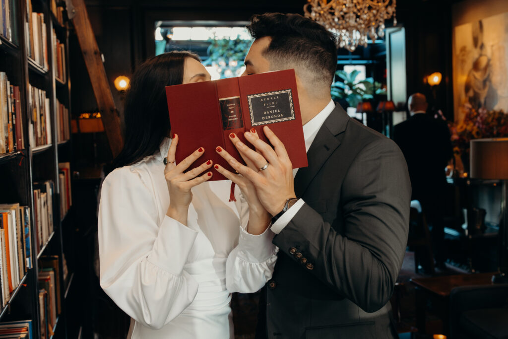 Couple photographed at hudson new york by brooklyn elopement photographer