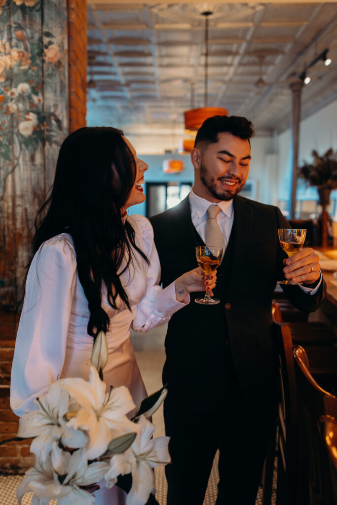 Couple photographed at hudson new york by brooklyn elopement photographer