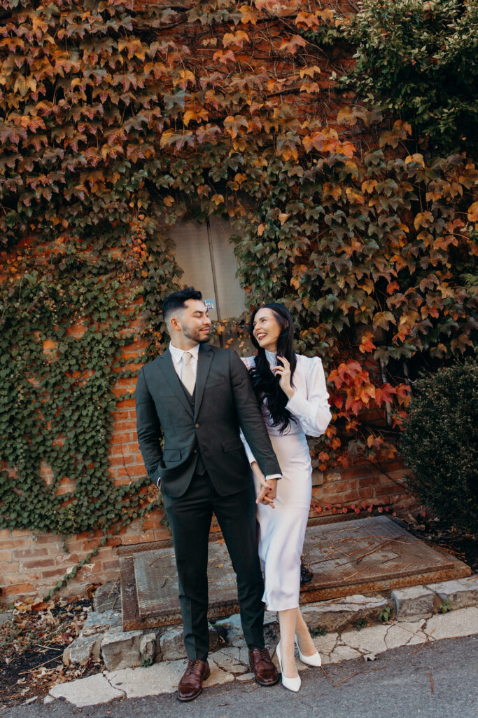 Couple photographed at hudson new york by brooklyn elopement photographer