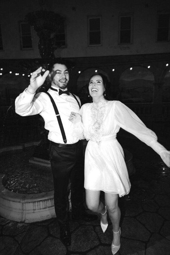 Couple photographed during wedding reception at nyack new york