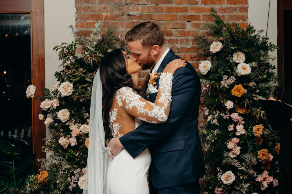 Wedding ceremony photographed by new jersey wedding photographer at asbury park