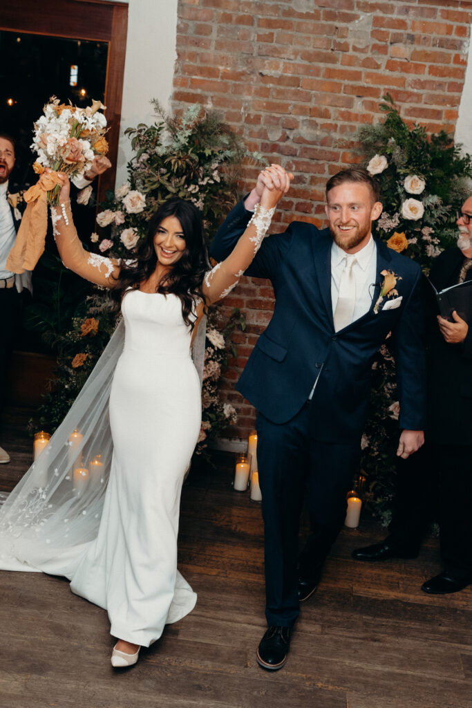 Wedding ceremony photographed by new jersey wedding photographer at asbury park