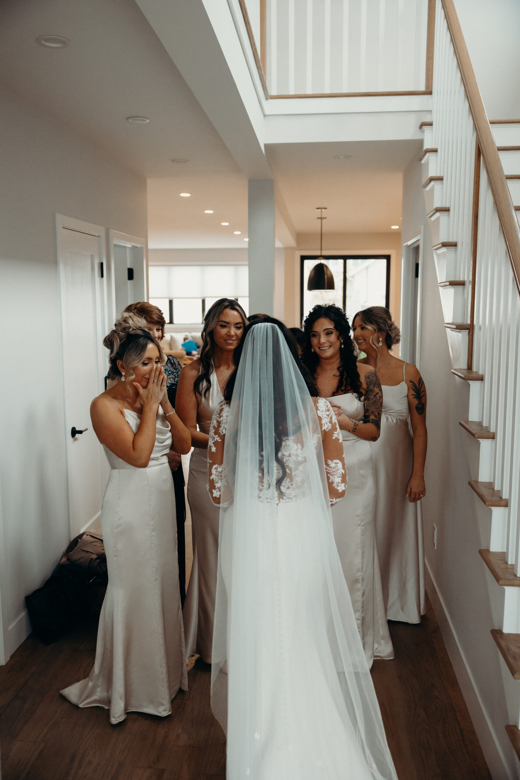 Bride getting ready for her asbury park wedding