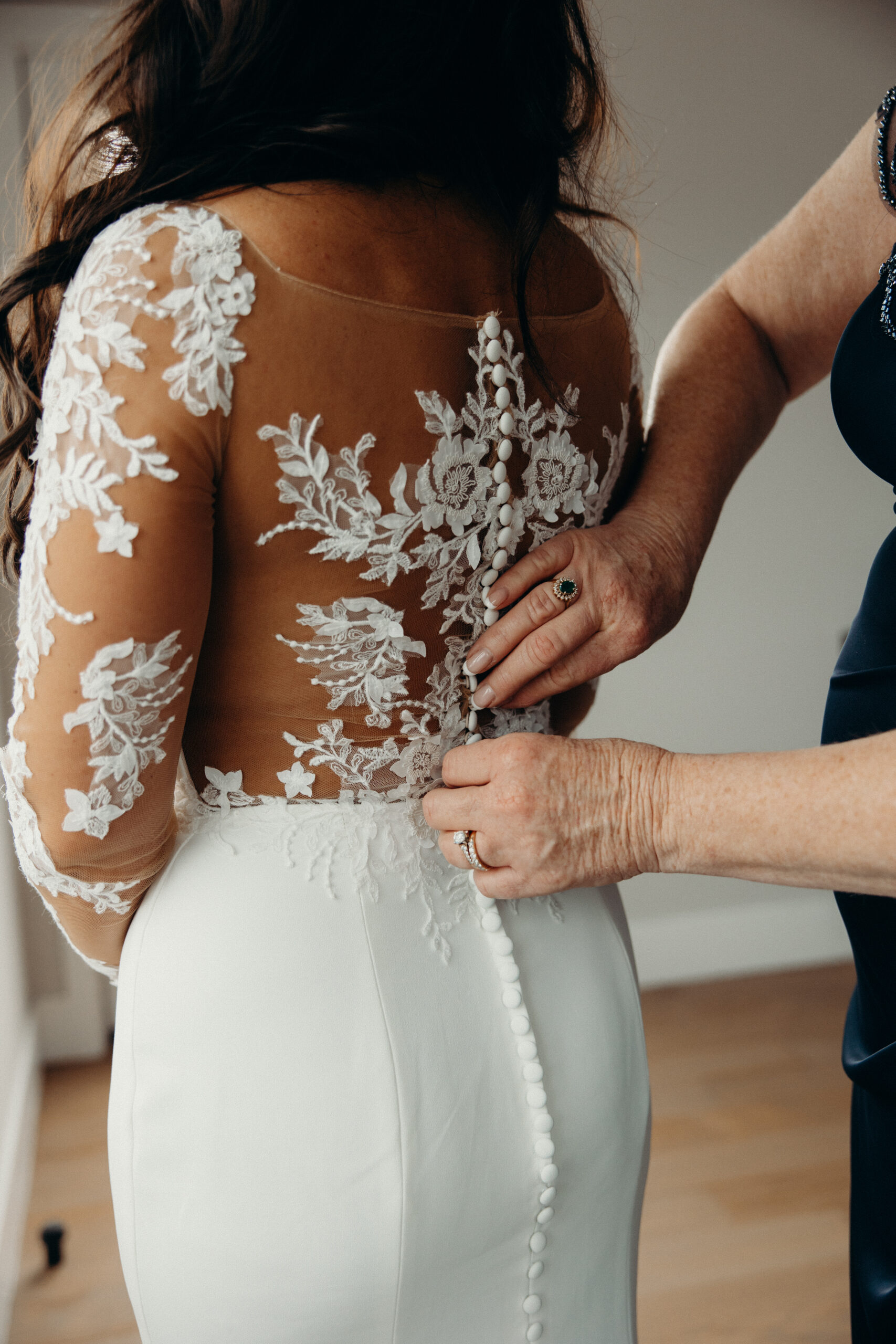 Bride getting ready for her asbury park wedding