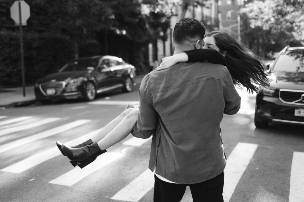 Couple photographed in west village by a new york engagement photographer