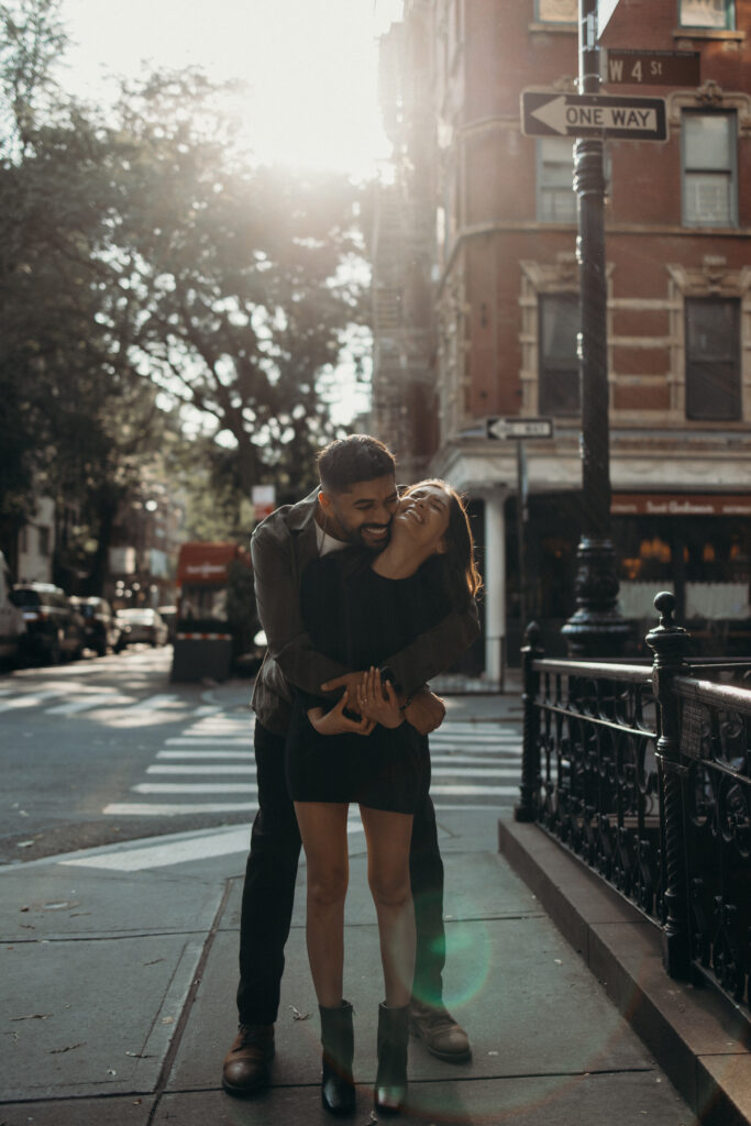 Couple photographed in west village by a new york engagement photographer