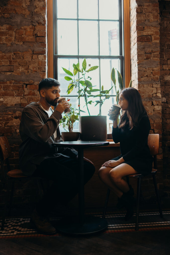 Couple photographed in west village by a new york engagement photographer