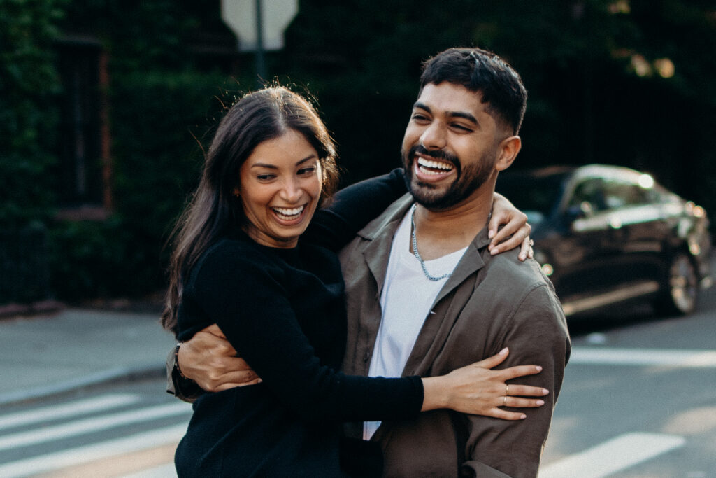 Couple photographed in west village by a new york engagement photographer