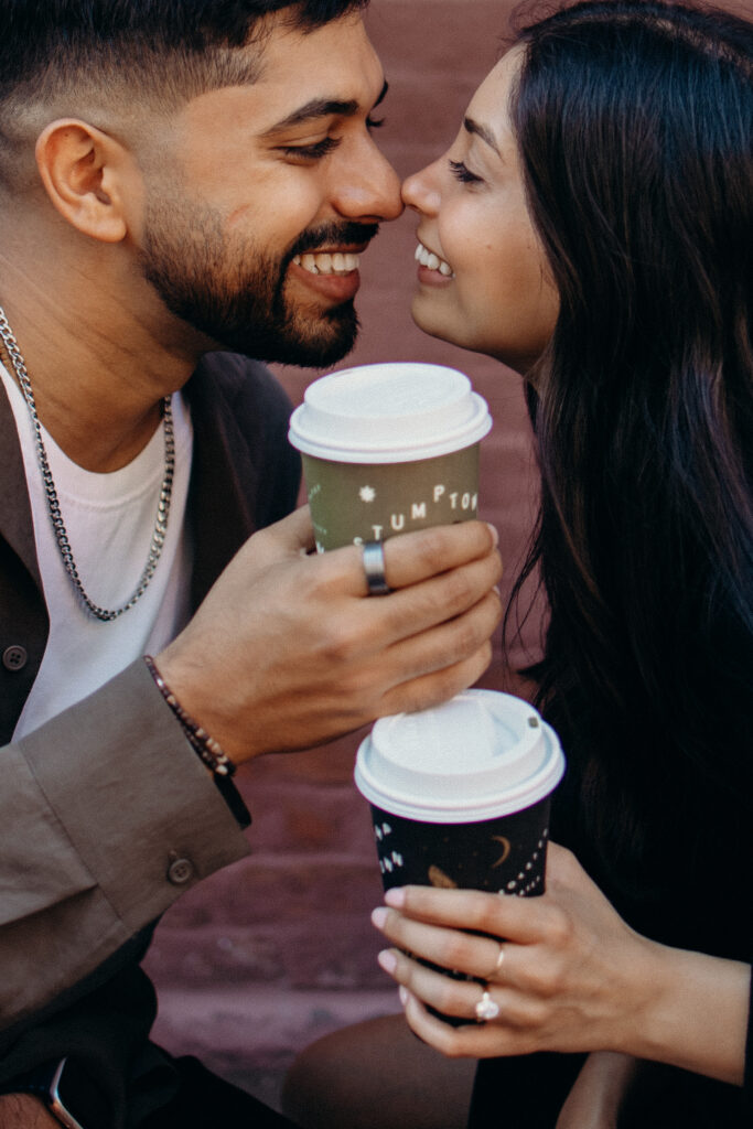 Couple photographed in west village by a new york engagement photographer