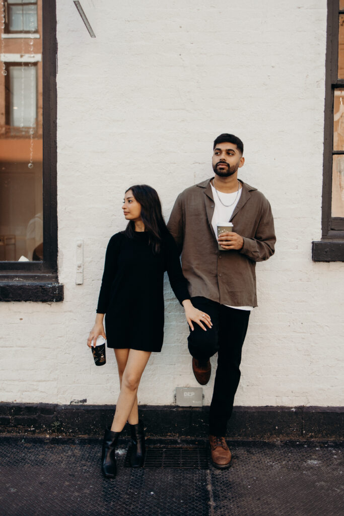 Couple photographed in west village by a new york engagement photographer