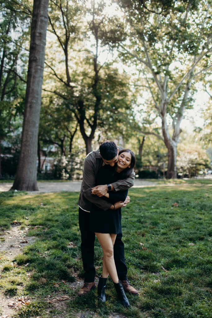 Couple photographed in west village by a new york engagement photographer