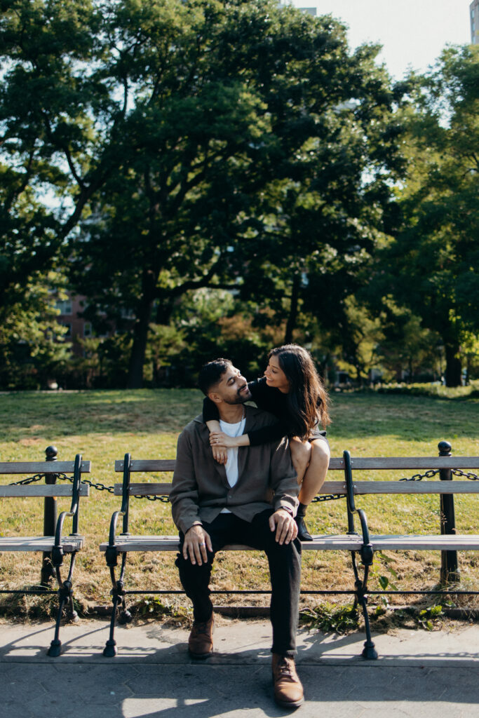 Couple photographed in west village by a new york engagement photographer