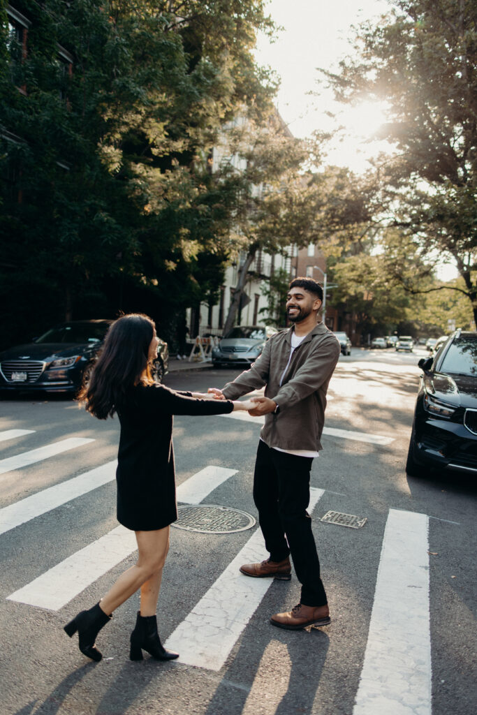 Couple photographed in west village by a new york engagement photographer