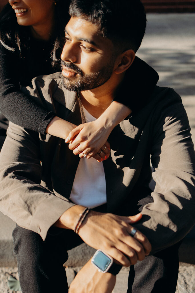 Couple photographed in west village by a new york engagement photographer