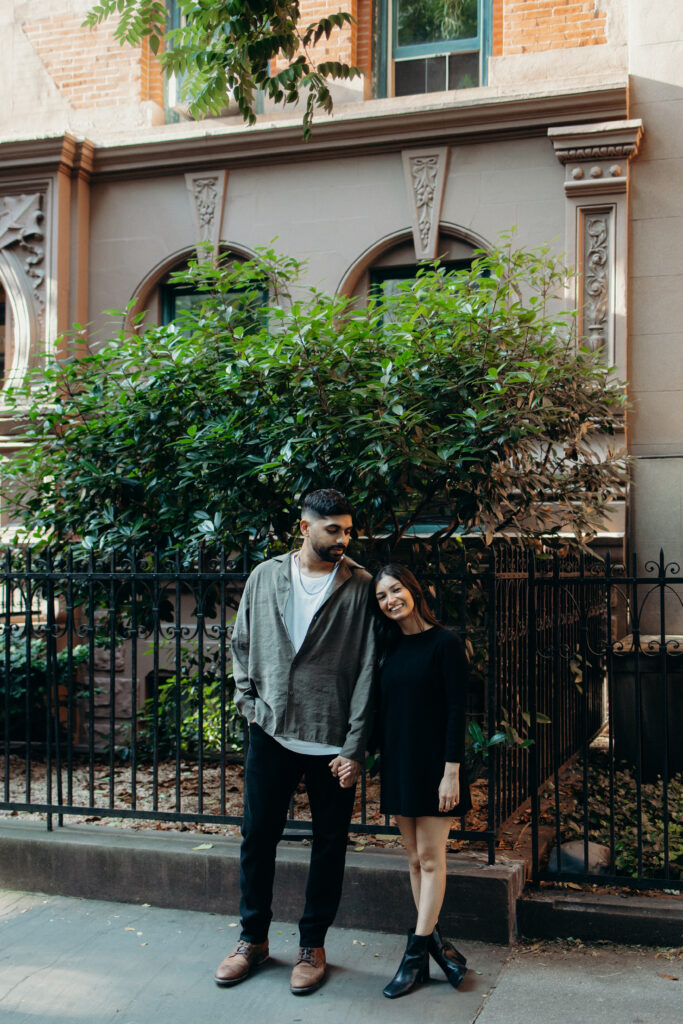 Couple photographed in west village by a new york engagement photographer