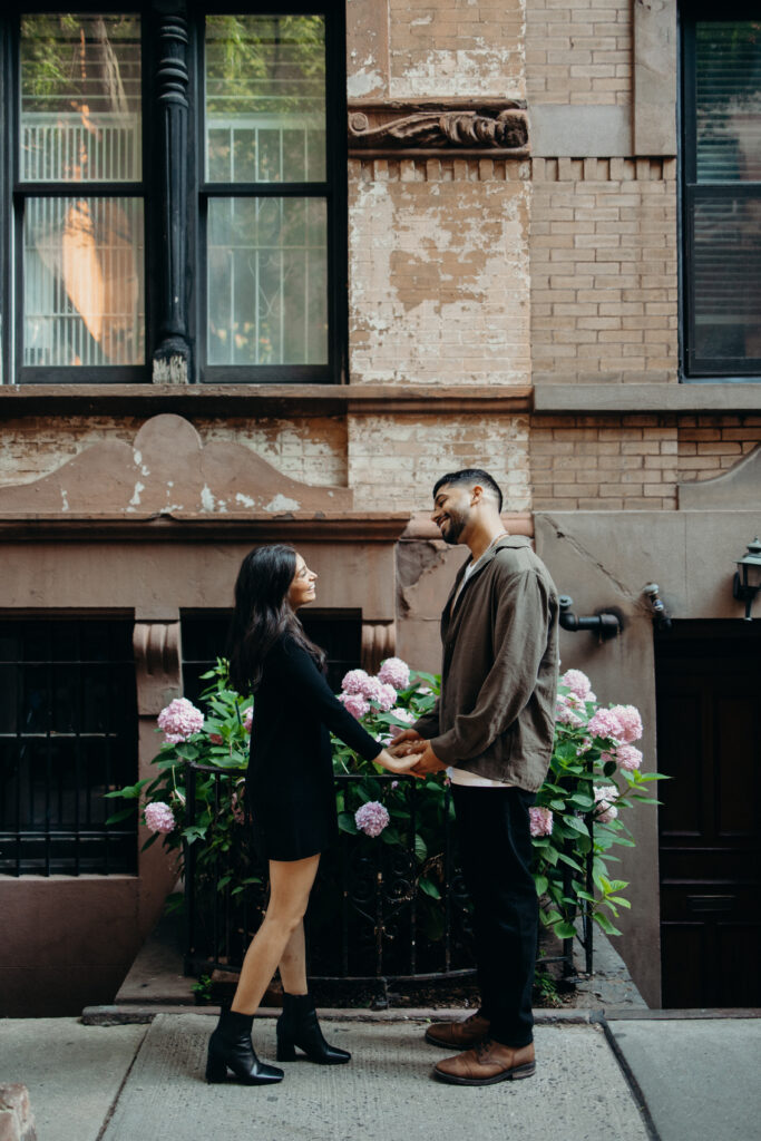 Couple photographed in west village by a new york engagement photographer