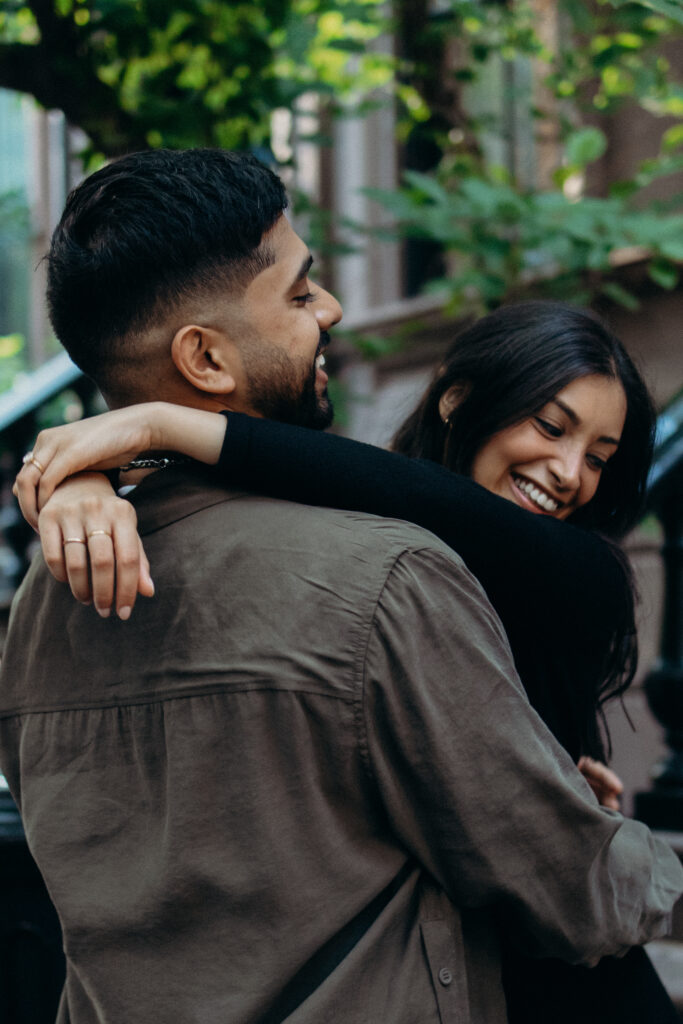 Couple photographed in west village by a new york engagement photographer