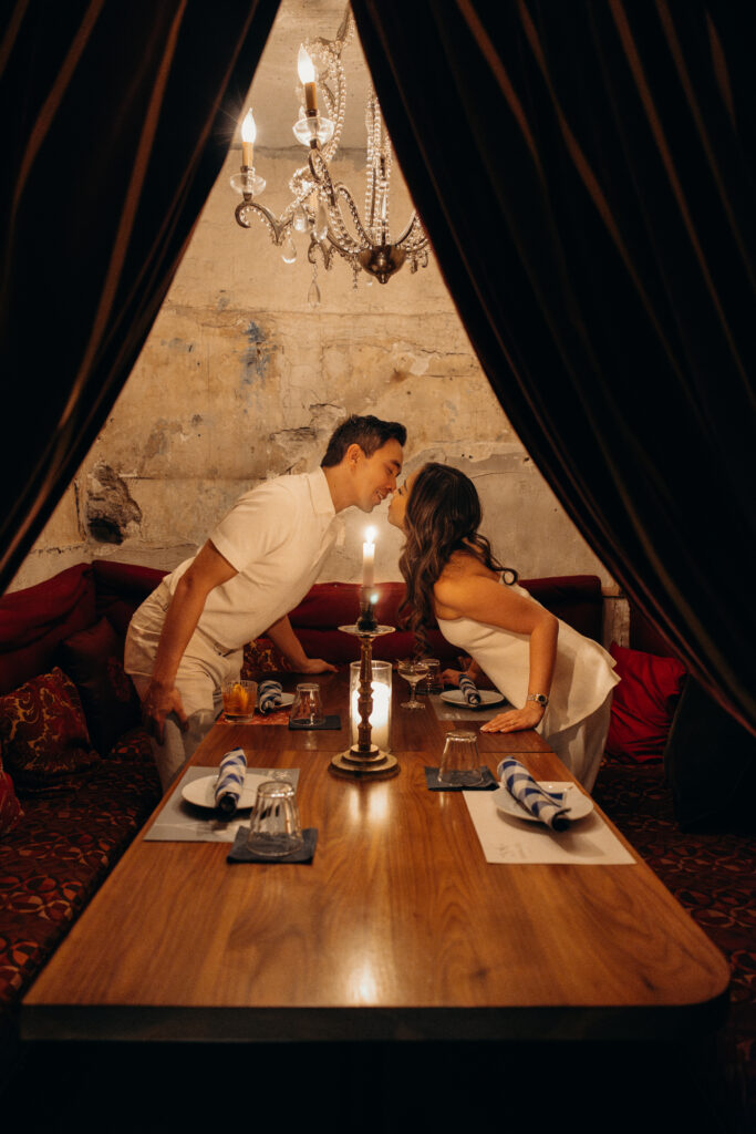 Engaged couple photographed at upper west side by a new york engagement photographer