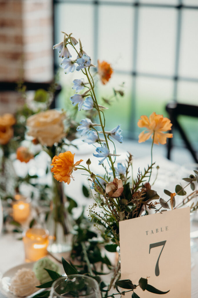 Wedding reception details at Perona Farms NJ