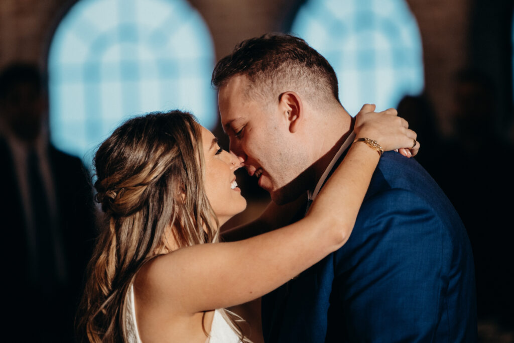 First dance during evening reception at Perona Farms NJ