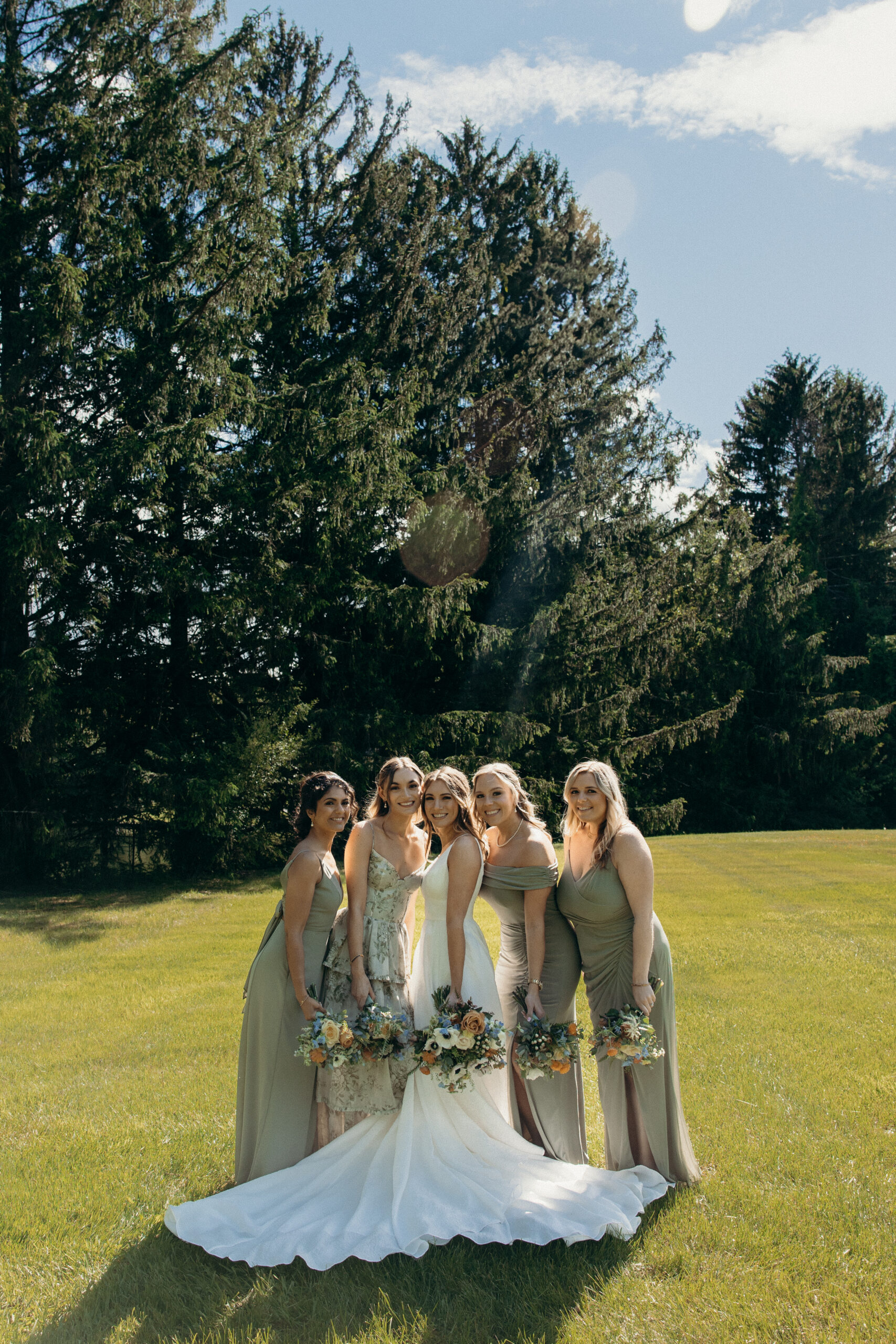 Wedding party at Perona Farms NJ