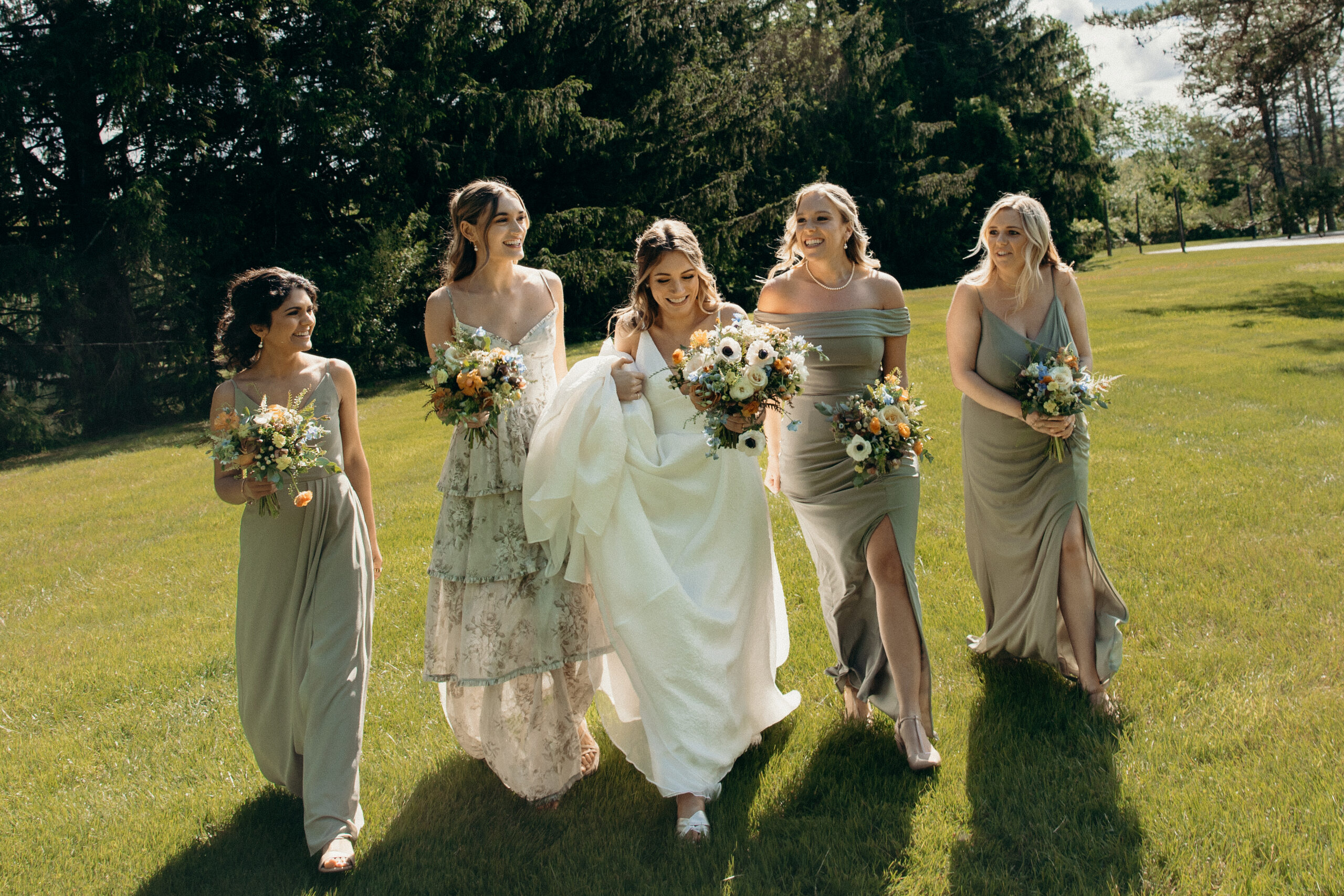 Wedding party at Perona Farms NJ