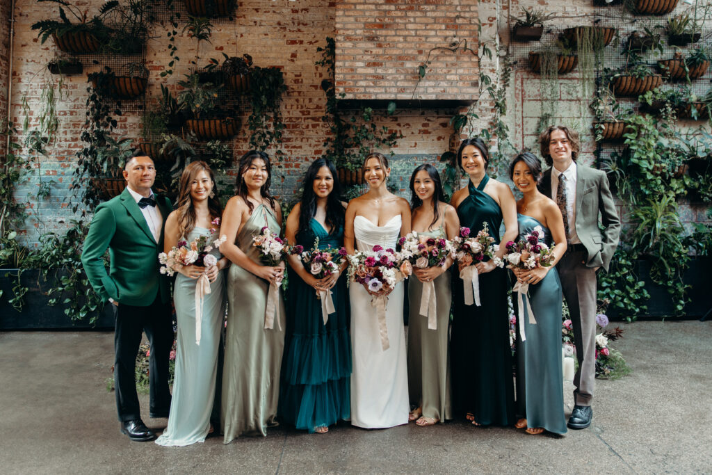 Wedding party at Brooklyn Winery