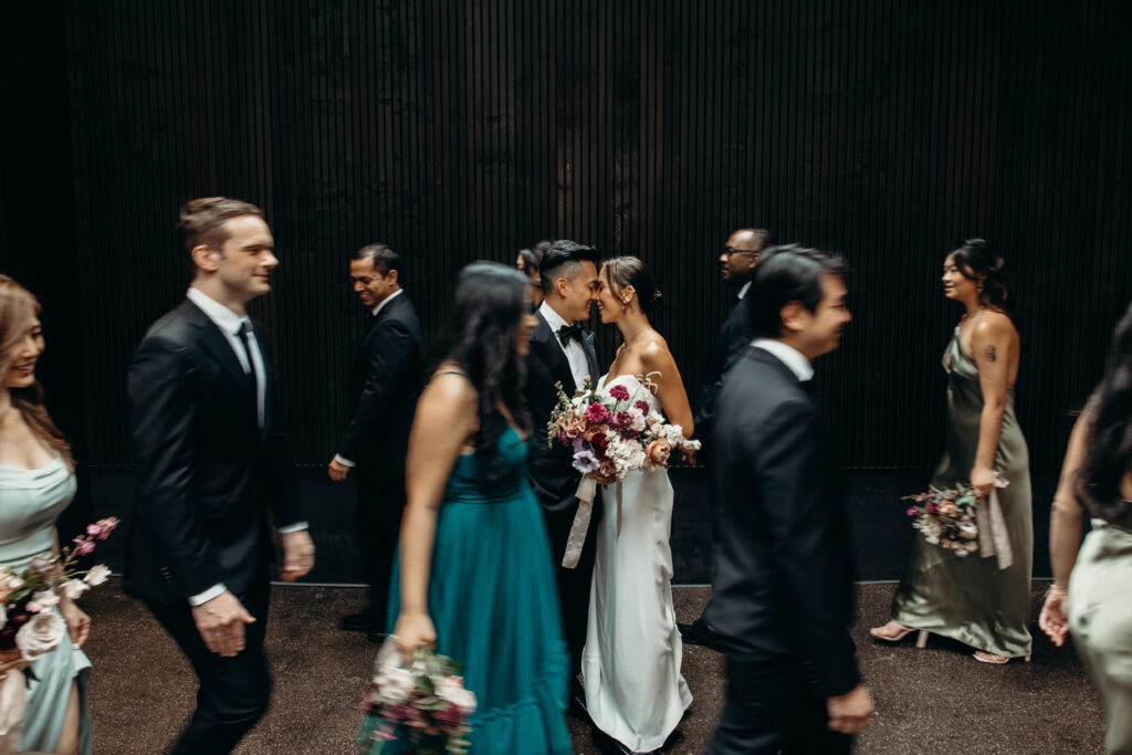 Wedding party at Brooklyn Winery