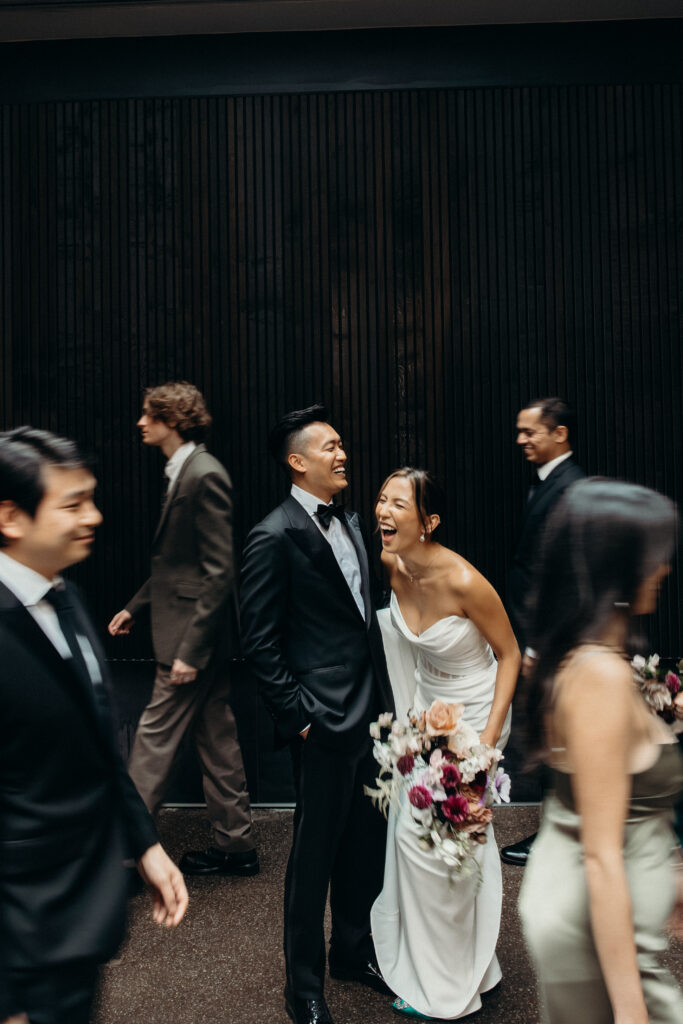 Wedding party at Brooklyn Winery