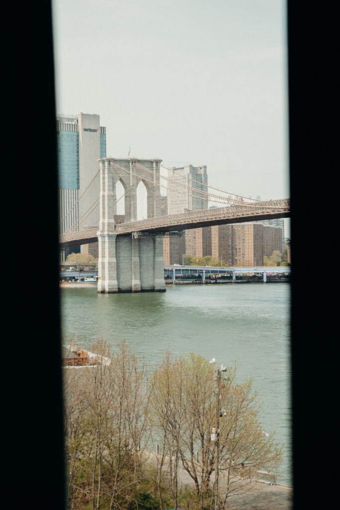 A view of the Brooklyn Bridge at The River Café NYC