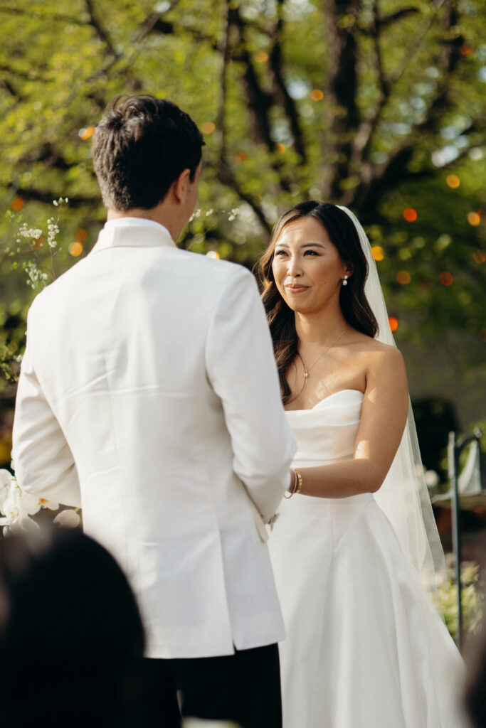 Wedding ceremony at The River Café NYC