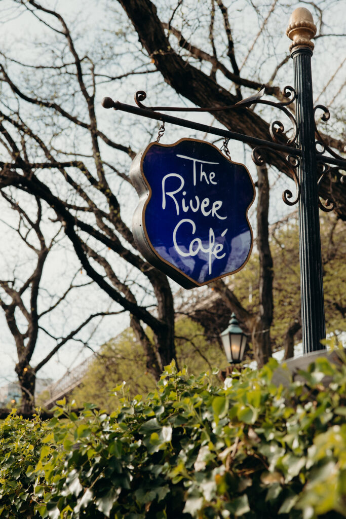Wedding ceremony at The River Café NYC