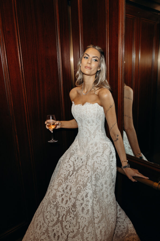 Bride getting ready at 620 Loft & Garden