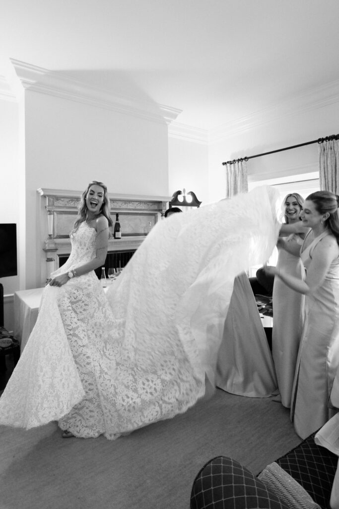 Bride getting ready at 620 Loft & Garden