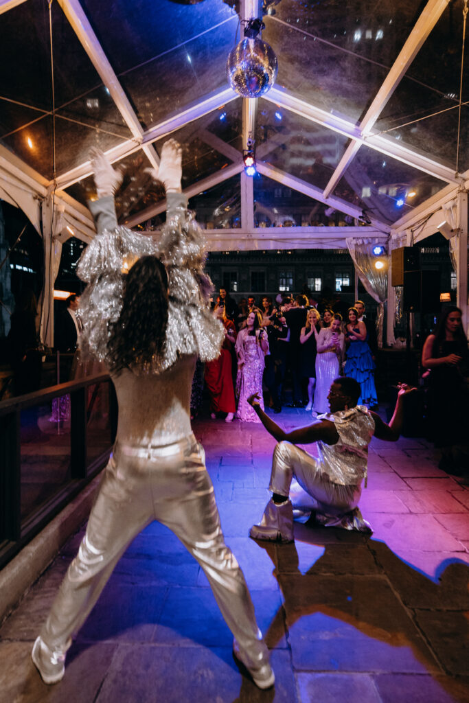 Wedding reception dancers at 620 Loft & Garden