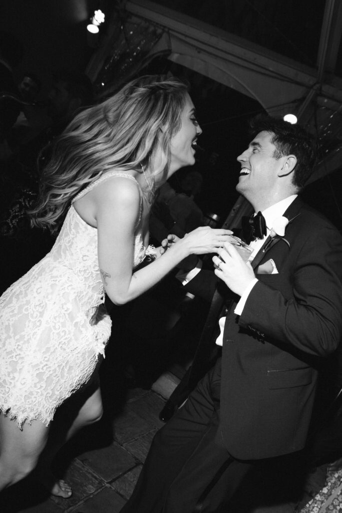 NYC wedding photographer captures evening reception at 620 Loft & Garden