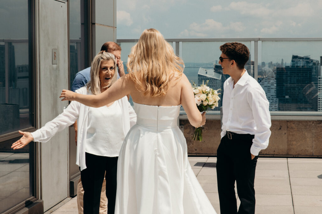 Elopement ceremony at NYC City Hall