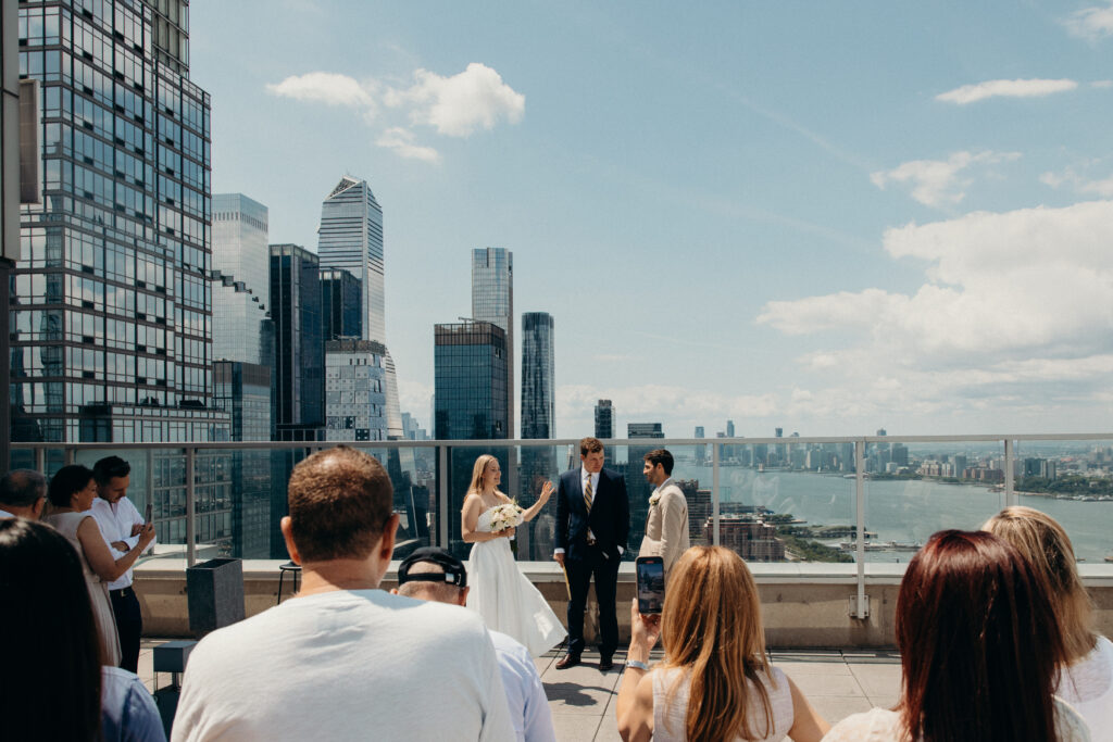 Elopement ceremony at NYC City Hall