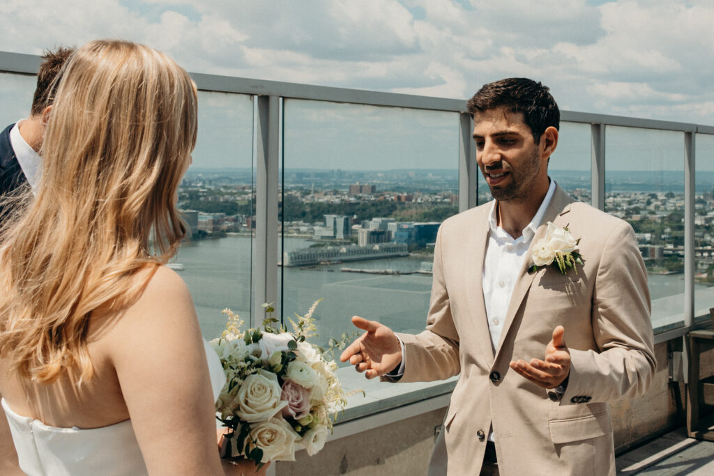 Elopement ceremony at NYC City Hall
