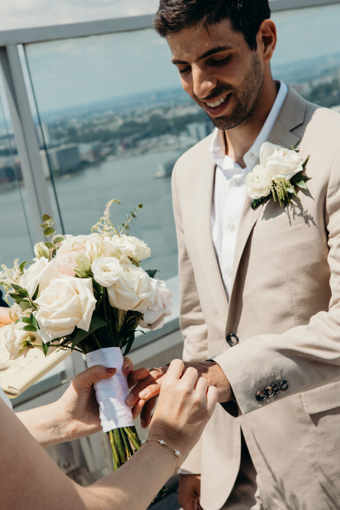 Elopement ceremony at NYC City Hall